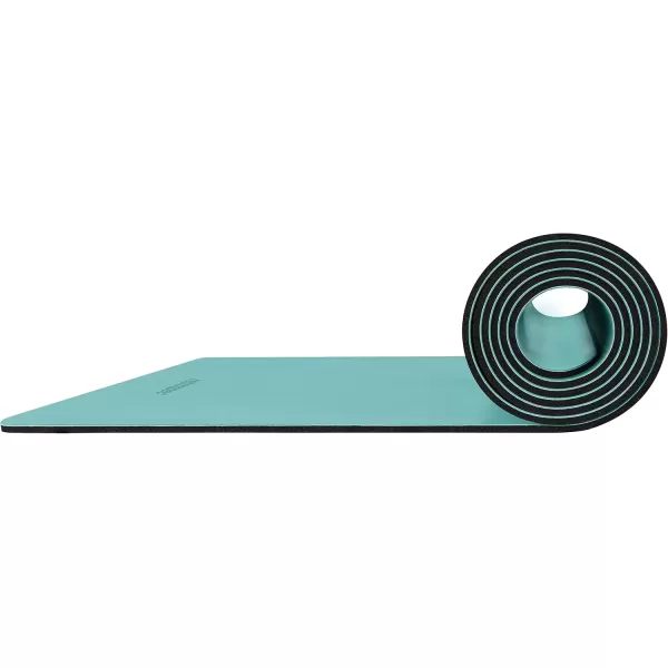 imageRetrospec Laguna 5mm Yoga Mat  Fitness Mat for Women Men ampamp Children SlipResistant and Moisture Absorbing Exercise Mat for Home Pilates Yoga and Floor WorkoutsBlue Ridge