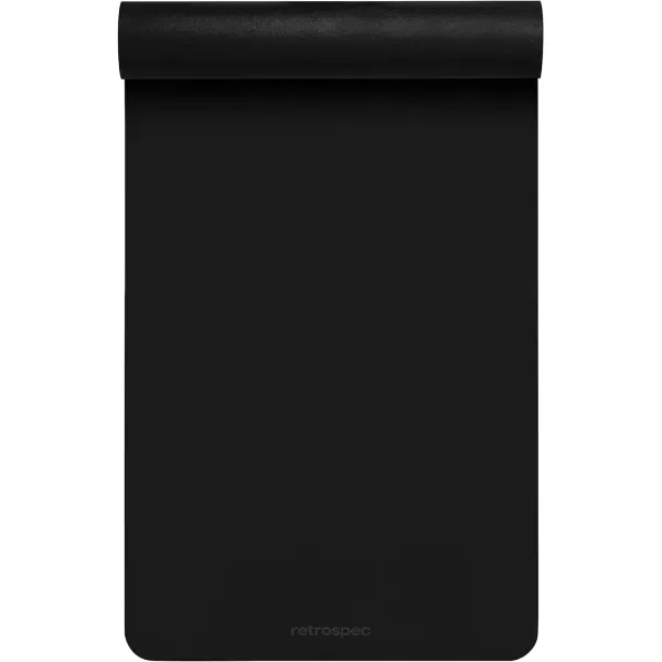imageRetrospec Laguna 5mm Yoga Mat  Fitness Mat for Women Men ampamp Children SlipResistant and Moisture Absorbing Exercise Mat for Home Pilates Yoga and Floor WorkoutsBlack
