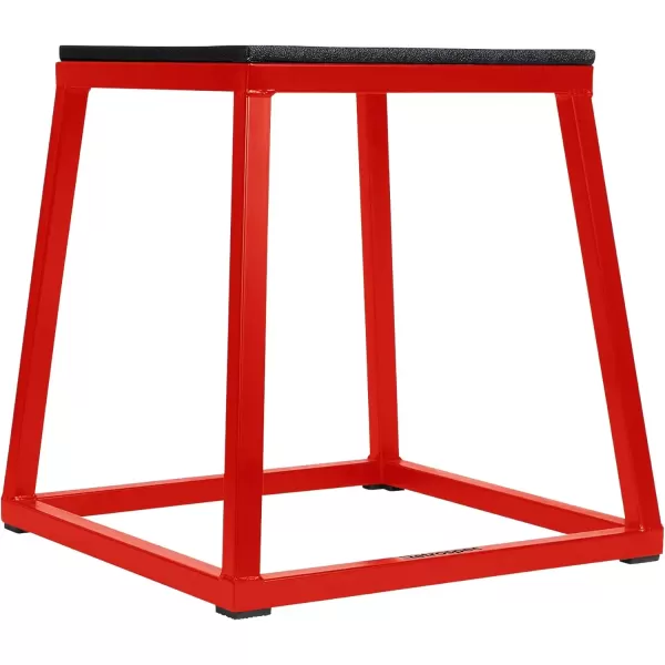 imageRetrospec Leap Plyo Box Jump Platforms for Home Gym Plyometric Jumping Strength Training ampamp Jump Box Exercise 12quot 18quot 24quot 30quot and Full Set for Men and WomenRed 2020