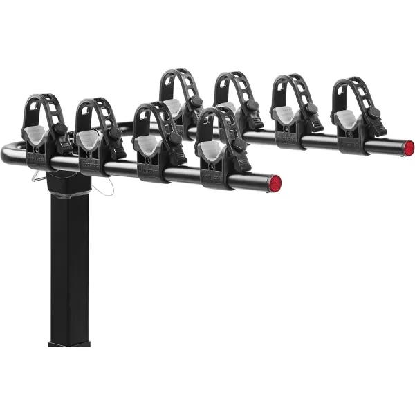 imageRetrospec Lenox 25  Bike Hitch Rack for Cars Trucks SUVs with 2 Hitch  Foldable Steel Frame with AntiRattle Adapter Tie Down Cradles and Straps  Fits Most FramesBlack