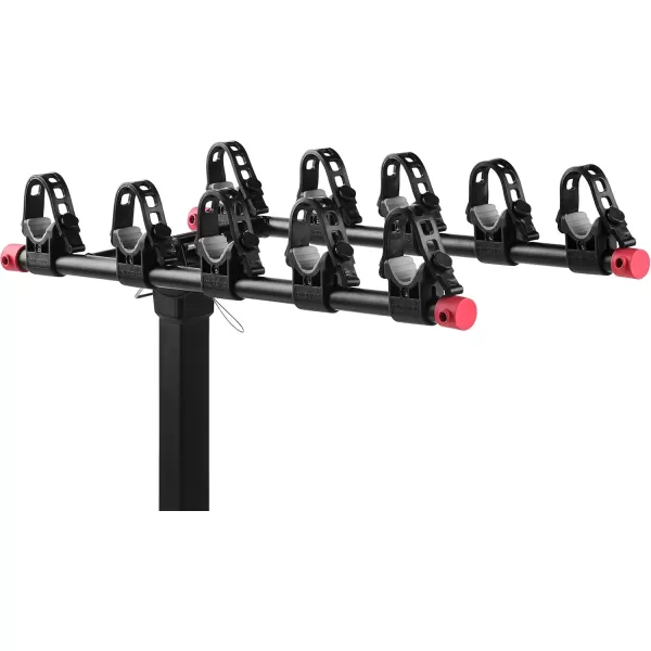 imageRetrospec Lenox 25  Bike Hitch Rack for Cars Trucks SUVs with 2 Hitch  Foldable Steel Frame with AntiRattle Adapter Tie Down Cradles and Straps  Fits Most FramesBlack