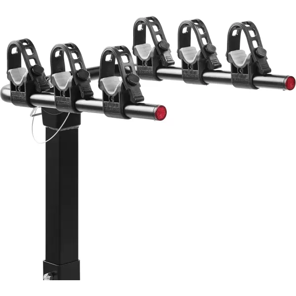imageRetrospec Lenox 25  Bike Hitch Rack for Cars Trucks SUVs with 2 Hitch  Foldable Steel Frame with AntiRattle Adapter Tie Down Cradles and Straps  Fits Most FramesBlack