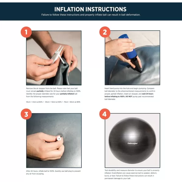imageRetrospec Luna Exercise Ball Base ampamp PumpBall ampamp Pump with AntiBurst Material  Fitness Gym Swiss Ball  Perfect for Balance Stability Yoga Pilates Pregnancy ampamp BirthingOcean Blue 2020