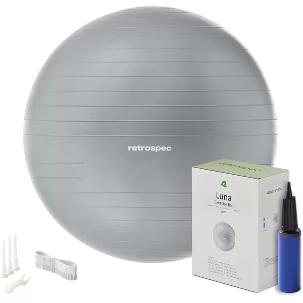imageRetrospec Luna Exercise BallFossil Gray