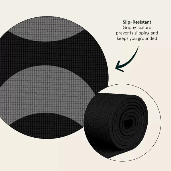 imageRetrospec Pismo Yoga Mat wNylon Strap for Men ampamp Women  Non Slip Exercise Mat for Yoga Pilates Stretching Floor ampamp Fitness Workouts 5mm Thick Easy to CleanLunar