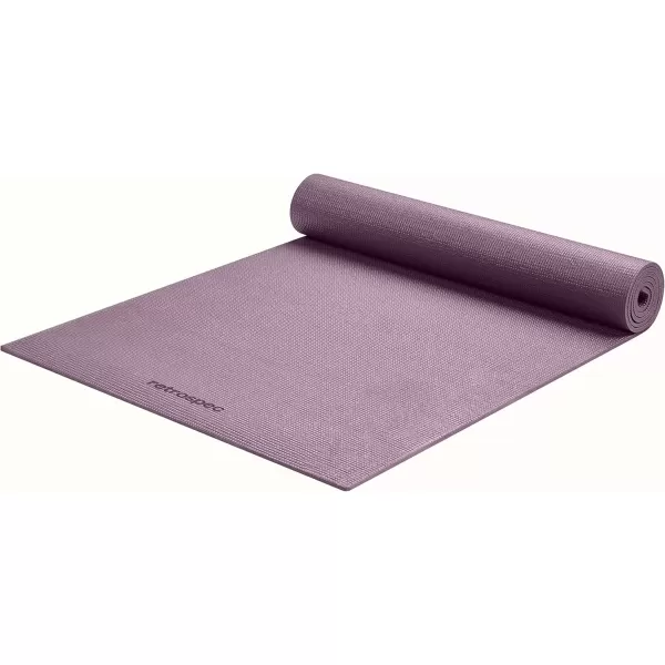 imageRetrospec Pismo Yoga Mat wNylon Strap for Men ampamp Women  Non Slip Exercise Mat for Yoga Pilates Stretching Floor ampamp Fitness Workouts 5mm Thick Easy to CleanViolet Haze