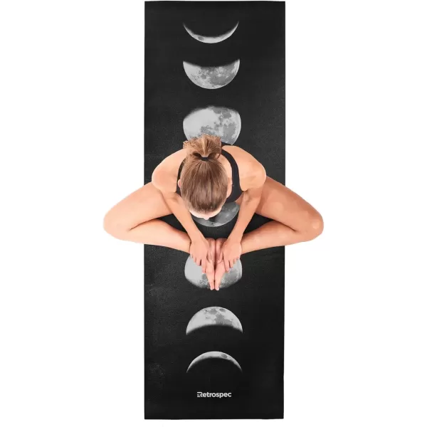 imageRetrospec Pismo Yoga Mat wNylon Strap for Men ampamp Women  Non Slip Exercise Mat for Yoga Pilates Stretching Floor ampamp Fitness Workouts 5mm Thick Easy to CleanMoonlight