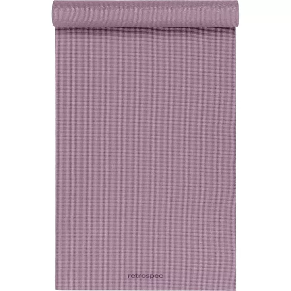 imageRetrospec Pismo Yoga Mat wNylon Strap for Men ampamp Women  Non Slip Exercise Mat for Yoga Pilates Stretching Floor ampamp Fitness Workouts 5mm Thick Easy to CleanViolet Haze
