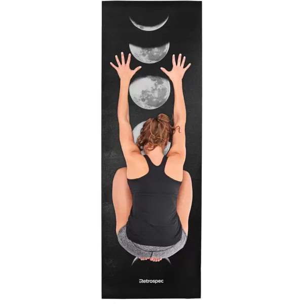 imageRetrospec Pismo Yoga Mat wNylon Strap for Men ampamp Women  Non Slip Exercise Mat for Yoga Pilates Stretching Floor ampamp Fitness Workouts 5mm Thick Easy to CleanMoonlight