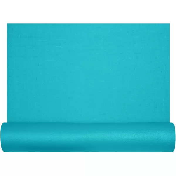 imageRetrospec Pismo Yoga Mat wNylon Strap for Men ampamp Women  Non Slip Exercise Mat for Yoga Pilates Stretching Floor ampamp Fitness Workouts 5mm Thick Easy to CleanTurquoise