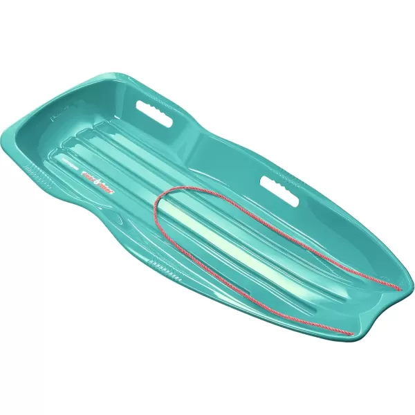 imageRetrospec Retrorider Plastic Snow Sled  Toboggan Style with Pull Rope ColdResistant Coating and Hard Bottom for Smooth Downhill Rides  Available in 35quot and 48quot Sizes for Kids and AdultsPolar PinkWintertide
