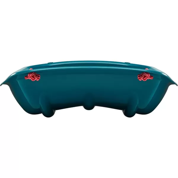 imageRetrospec Retrorider Plastic Snow Sled  Toboggan Style with Pull Rope ColdResistant Coating and Hard Bottom for Smooth Downhill Rides  Available in 35quot and 48quot Sizes for Kids and AdultsSnowy Spruce