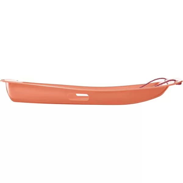 imageRetrospec Retrorider Plastic Snow Sled  Toboggan Style with Pull Rope ColdResistant Coating and Hard Bottom for Smooth Downhill Rides  Available in 35quot and 48quot Sizes for Kids and AdultsPolar PinkWintertide