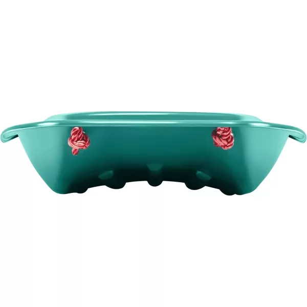 imageRetrospec Retrorider Plastic Snow Sled  Toboggan Style with Pull Rope ColdResistant Coating and Hard Bottom for Smooth Downhill Rides  Available in 35quot and 48quot Sizes for Kids and AdultsPolar PinkWintertide