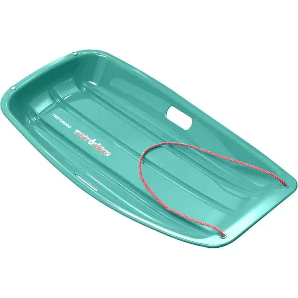 imageRetrospec Retrorider Plastic Snow Sled  Toboggan Style with Pull Rope ColdResistant Coating and Hard Bottom for Smooth Downhill Rides  Available in 35quot and 48quot Sizes for Kids and AdultsPolar PinkWintertide