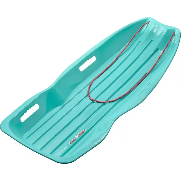 imageRetrospec Retrorider Plastic Snow Sled  Toboggan Style with Pull Rope ColdResistant Coating and Hard Bottom for Smooth Downhill Rides  Available in 35quot and 48quot Sizes for Kids and AdultsPolar PinkWintertide