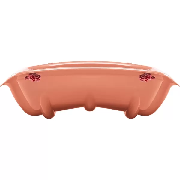 imageRetrospec Retrorider Plastic Snow Sled  Toboggan Style with Pull Rope ColdResistant Coating and Hard Bottom for Smooth Downhill Rides  Available in 35quot and 48quot Sizes for Kids and AdultsPolar Pink