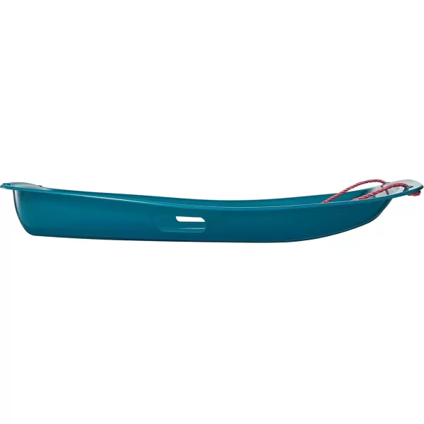 imageRetrospec Retrorider Plastic Snow Sled  Toboggan Style with Pull Rope ColdResistant Coating and Hard Bottom for Smooth Downhill Rides  Available in 35quot and 48quot Sizes for Kids and AdultsPolar PinkSnowy Spruce