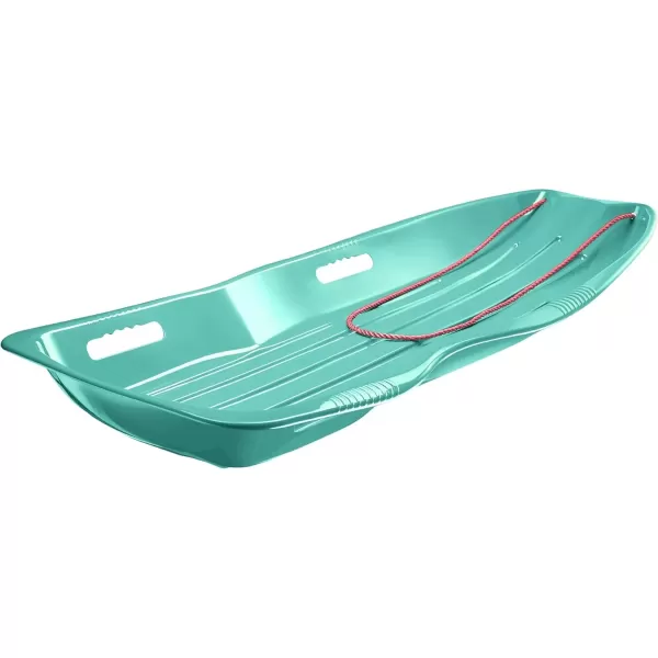 imageRetrospec Retrorider Plastic Snow Sled  Toboggan Style with Pull Rope ColdResistant Coating and Hard Bottom for Smooth Downhill Rides  Available in 35quot and 48quot Sizes for Kids and AdultsWintertide