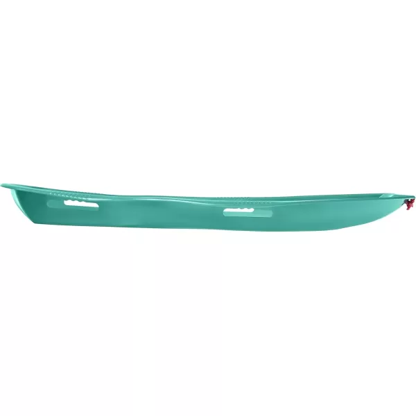 imageRetrospec Retrorider Plastic Snow Sled  Toboggan Style with Pull Rope ColdResistant Coating and Hard Bottom for Smooth Downhill Rides  Available in 35quot and 48quot Sizes for Kids and AdultsTricolor