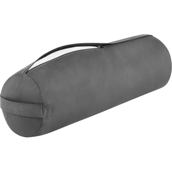 imageRetrospec Retrospec Sequoia Yoga Bolster Pillow  Meditation Cushion for Yoga Practices  Includes Machine Washable 100 Cotton Cover ampamp Durable Carry HandleStone