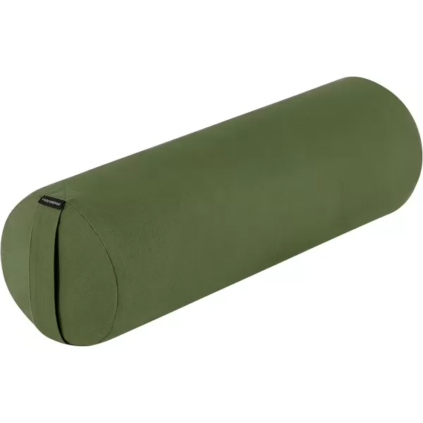 imageRetrospec Retrospec Sequoia Yoga Bolster Pillow  Meditation Cushion for Yoga Practices  Includes Machine Washable 100 Cotton Cover ampamp Durable Carry HandleBasil