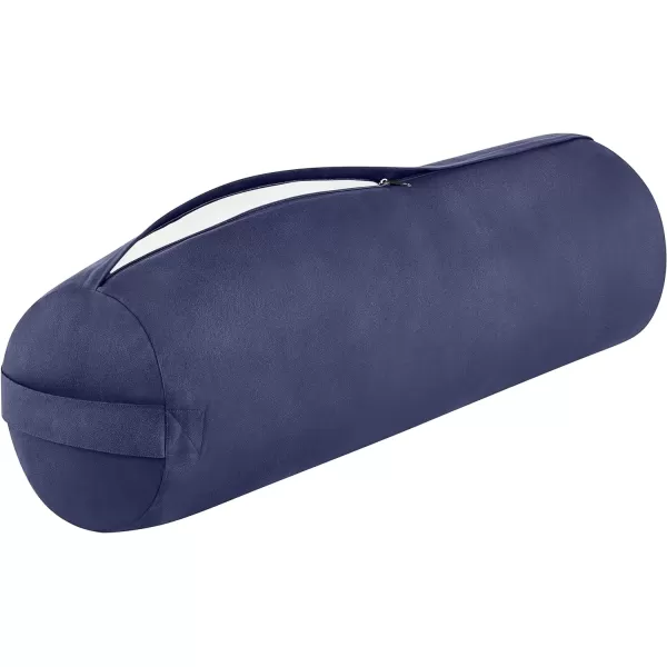 imageRetrospec Retrospec Sequoia Yoga Bolster Pillow  Meditation Cushion for Yoga Practices  Includes Machine Washable 100 Cotton Cover ampamp Durable Carry HandleMIdnight