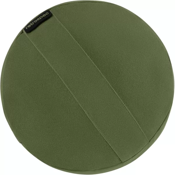 imageRetrospec Retrospec Sequoia Yoga Bolster Pillow  Meditation Cushion for Yoga Practices  Includes Machine Washable 100 Cotton Cover ampamp Durable Carry HandleBasil