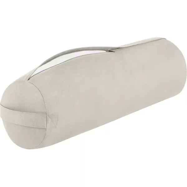 imageRetrospec Retrospec Sequoia Yoga Bolster Pillow  Meditation Cushion for Yoga Practices  Includes Machine Washable 100 Cotton Cover ampamp Durable Carry HandleOatmeal