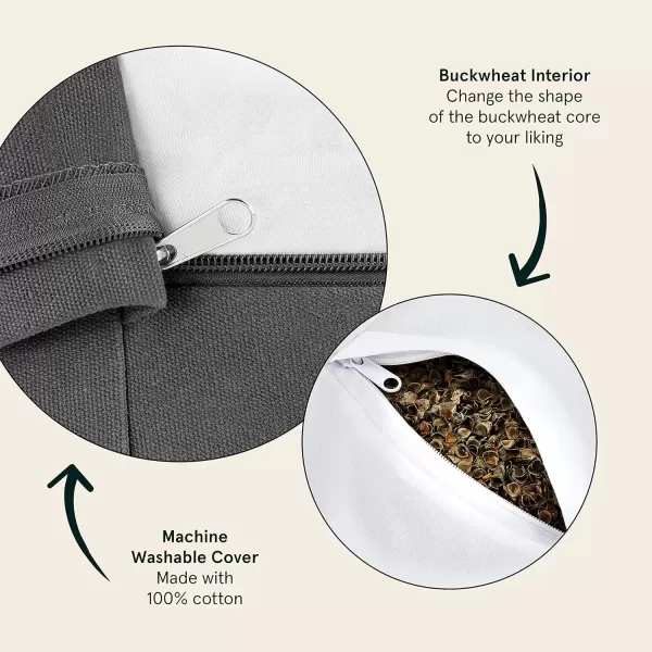 imageRetrospec Sedona Zafu Meditation Cushion Filled wBuckwheat Hulls  Yoga Pillow for Meditation Practices  Machine Washable 100 Cotton Cover ampamp Durable Carry Handle RoundStone