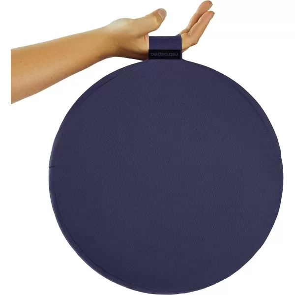 imageRetrospec Sedona Zafu Meditation Cushion Filled wBuckwheat Hulls  Yoga Pillow for Meditation Practices  Machine Washable 100 Cotton Cover ampamp Durable Carry Handle RoundMidnight