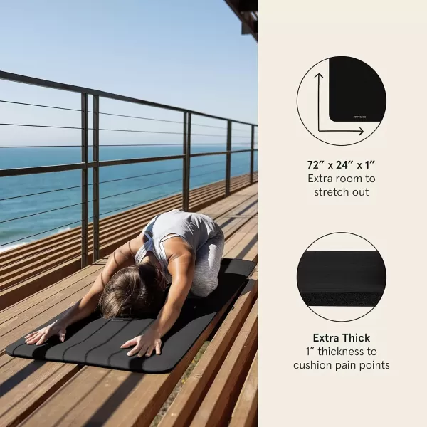 imageRetrospec Solana 1 inch Yoga MatBlack
