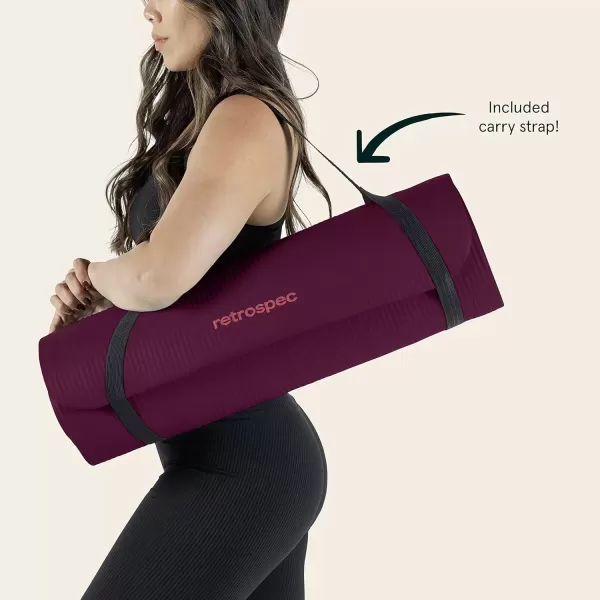 imageRetrospec Solana 1 inch Yoga MatBoysenberry