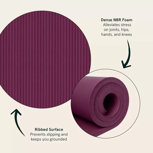 imageRetrospec Solana 1 inch Yoga MatBoysenberry