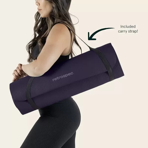imageRetrospec Solana 1 inch Yoga MatEggplant