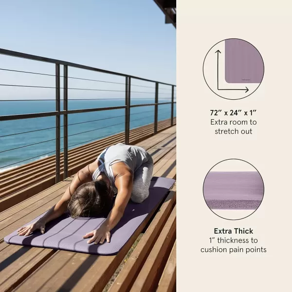 imageRetrospec Solana 1 inch Yoga MatViolet Haze