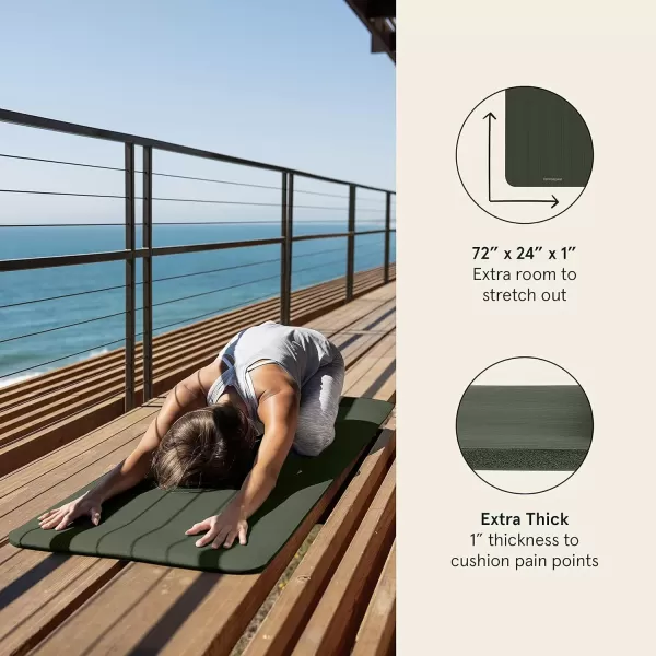 imageRetrospec Solana 1 inch Yoga MatWild Spruce