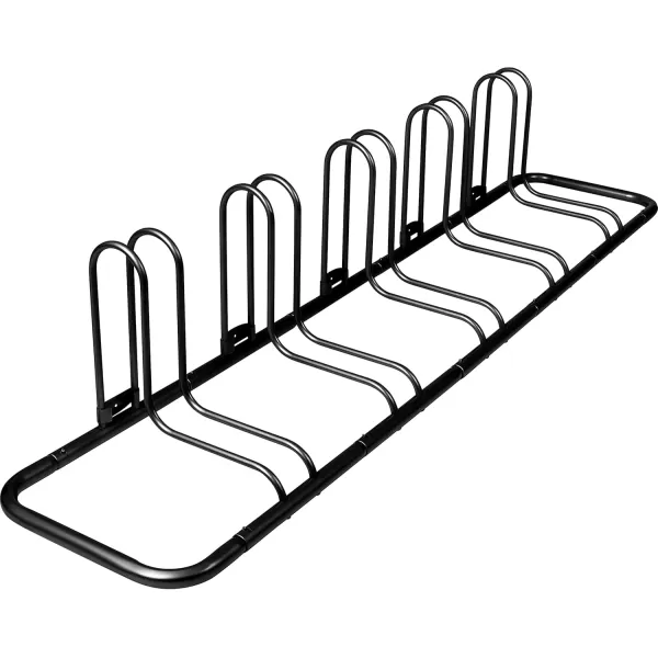 imageRetrospec Stash Rack 2 4 ampamp 5 Bike Floor Stand Bicycle Storage Organizer for Mountain Bike Road Bike Weather Resistant Fine Powder Steel Coating Fits Wheels up to 3quotBlack