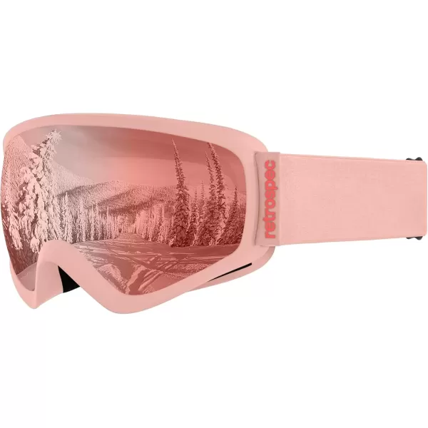 imageRetrospec UnisexYouth Dipper Kids GogglesMatte BlushRuby
