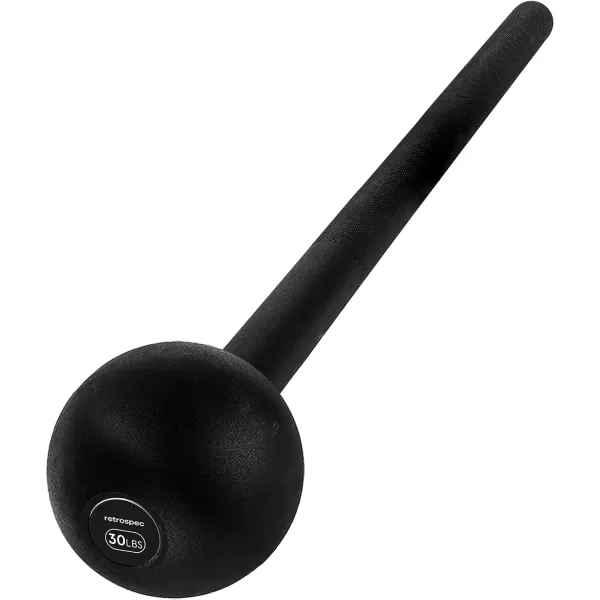 imageRevolve Steel Macebell for Strength Training Rehabilitation Stretching Conditioning and Rotational Training  5 7 10 15 20 30lb Options for Women ampamp MenMatte Black