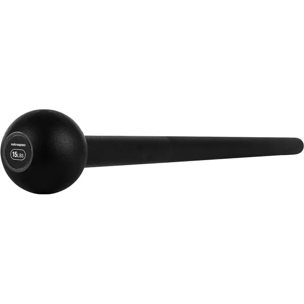 imageRevolve Steel Macebell for Strength Training Rehabilitation Stretching Conditioning and Rotational Training  5 7 10 15 20 30lb Options for Women ampamp MenMatte Black