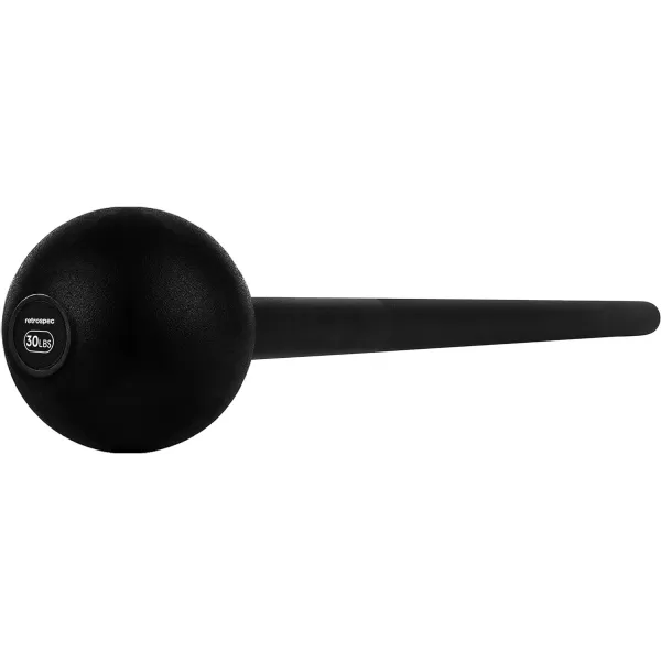 imageRevolve Steel Macebell for Strength Training Rehabilitation Stretching Conditioning and Rotational Training  5 7 10 15 20 30lb Options for Women ampamp MenMatte Black