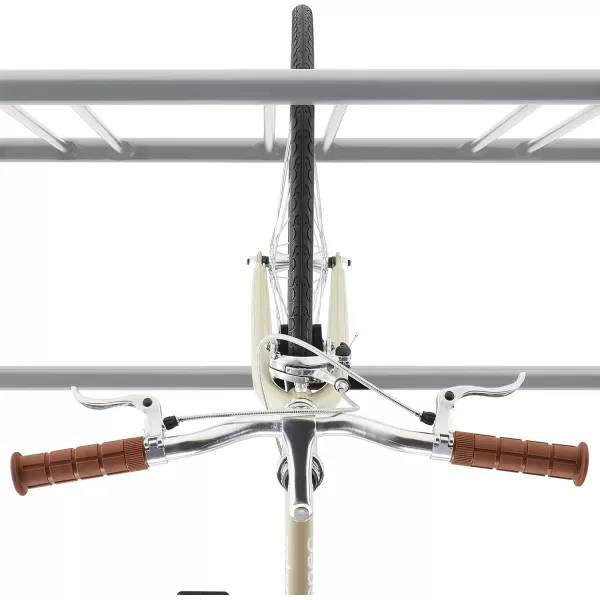 imageRetrospec Commercial Grid Bike Rack  Single ampamp Double Sided  Bicycle Storage Stand for Garages Stores Schools ampamp Universities Power Coated SteelSilver