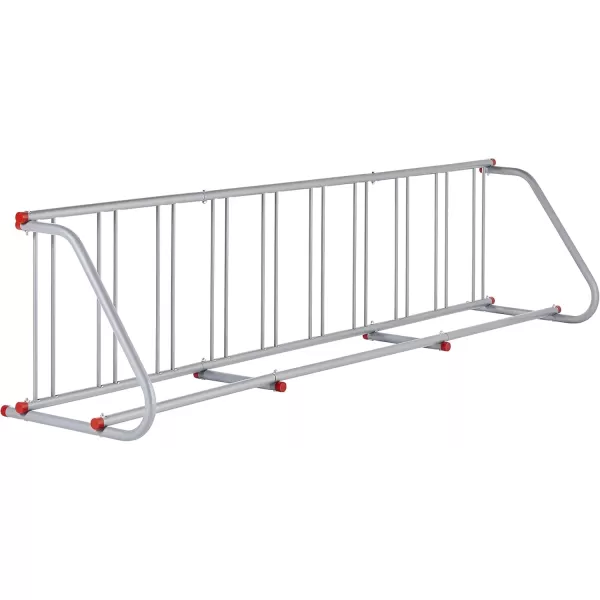 imageRetrospec Commercial Grid Bike Rack  Single ampamp Double Sided  Bicycle Storage Stand for Garages Stores Schools ampamp Universities Power Coated SteelSilver