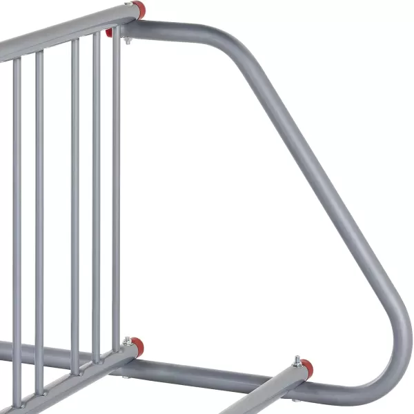 imageRetrospec Commercial Grid Bike Rack  Single ampamp Double Sided  Bicycle Storage Stand for Garages Stores Schools ampamp Universities Power Coated SteelSilver