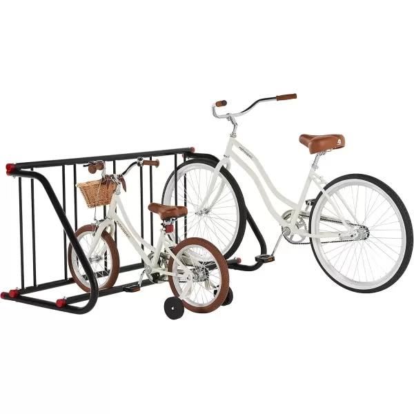 imageRetrospec Commercial Grid Bike Rack  Single ampamp Double Sided  Bicycle Storage Stand for Garages Stores Schools ampamp Universities Power Coated SteelBlack