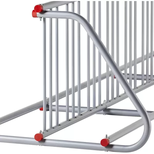 imageRetrospec Commercial Grid Bike Rack  Single ampamp Double Sided  Bicycle Storage Stand for Garages Stores Schools ampamp Universities Power Coated SteelSilver