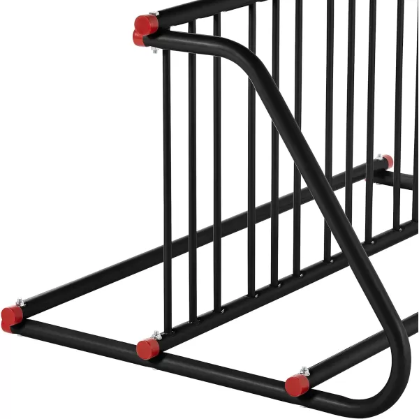 imageRetrospec Commercial Grid Bike Rack  Single ampamp Double Sided  Bicycle Storage Stand for Garages Stores Schools ampamp Universities Power Coated SteelBlack