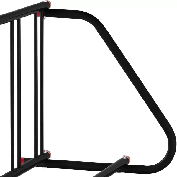 imageRetrospec Commercial Grid Bike Rack  Single ampamp Double Sided  Bicycle Storage Stand for Garages Stores Schools ampamp Universities Power Coated SteelBlack