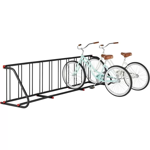 imageRetrospec Commercial Grid Bike Rack  Single ampamp Double Sided  Bicycle Storage Stand for Garages Stores Schools ampamp Universities Power Coated SteelBlack